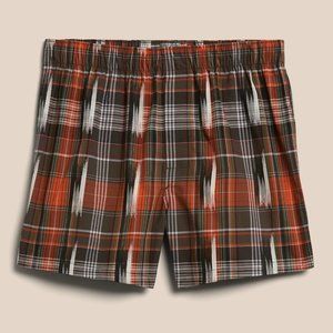 Banana Republic Organic Cotton Multi Plaid Boxer